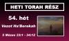 54. hét - Vezot Ha'Berekah