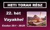 22. hét - Vayakhel