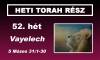 52. hét - Vayelech